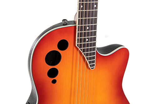 Applause Elite AE48-1l Guitarra electroacústica Honeyburst satén Super Shallow Cutaway