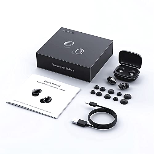 Langbbo Auriculares Bluetooth 5.1 inalámbricos, Auriculares Intra-Auriculares con Mic, Reducción del Ruido de Las Llamadas, Control táctil, Impermeable IPX7, 3D Hi-Fi Sonido estéreo.