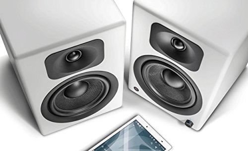 Wavemaster Two Pro - Altavoces de estantería (110 W) con Bluetooth, Color Blanco Suave