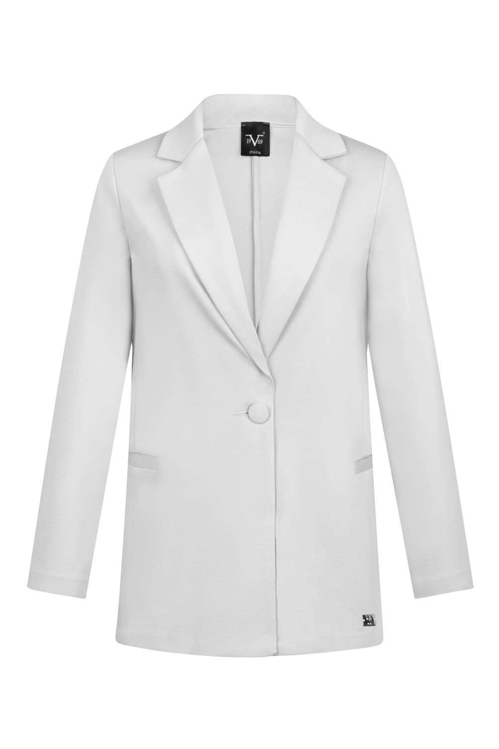19V69 ITALIA Miky White Blazer, Blanco, S para Mujer