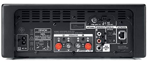 Denon RCD-N10 - Receptor de CD (Wi-Fi, Bluetooth, Airplay, Heos, Amazon Alexa) Receptor de CD de Red.