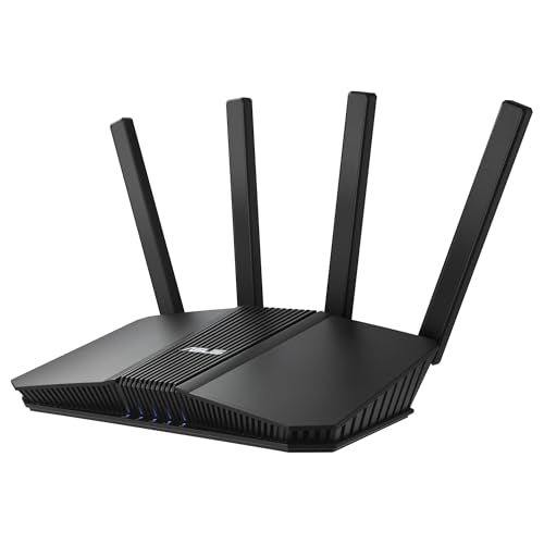 ASUS RT-BE58U - Router Extensible WiFi 7 AiMesh, 4K-QAM, MLO, WAN/LAN 2,5G con detección por IA, Cuatro Puertos 1G, Seguridad de Red Comercial, Control Parental, IoT, Red Infantil, VPN