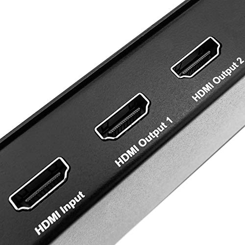 BeMatik - Extensor HDMI UltraHD 4K 2K FullHD 1080p Cat.5e Cat.6 HDBaseT HDBT 100m - Transmisor 2 Puertos (HB045)