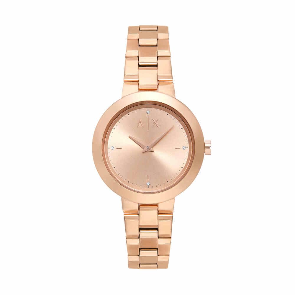 Armani Exchange Reloj Analógico para Mujeres de Cuarzo con Correa en Acero Inoxidable AX5177