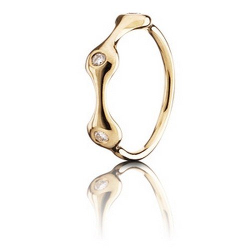 Pandora 970109D-57 - Anillo de oro amarillo de 18 quilates, talla 17 (18,16 mm)