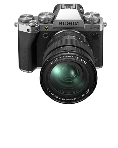 Fujifilm X-T5 Cámara Digital Mirrorless con Objetivo Zoom XF16-80mm/F4 R OIS WR Plata