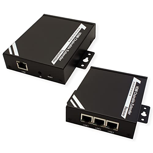 Roline Extensor HDMI a través de TP, Cat.5/6, cascable, 100m