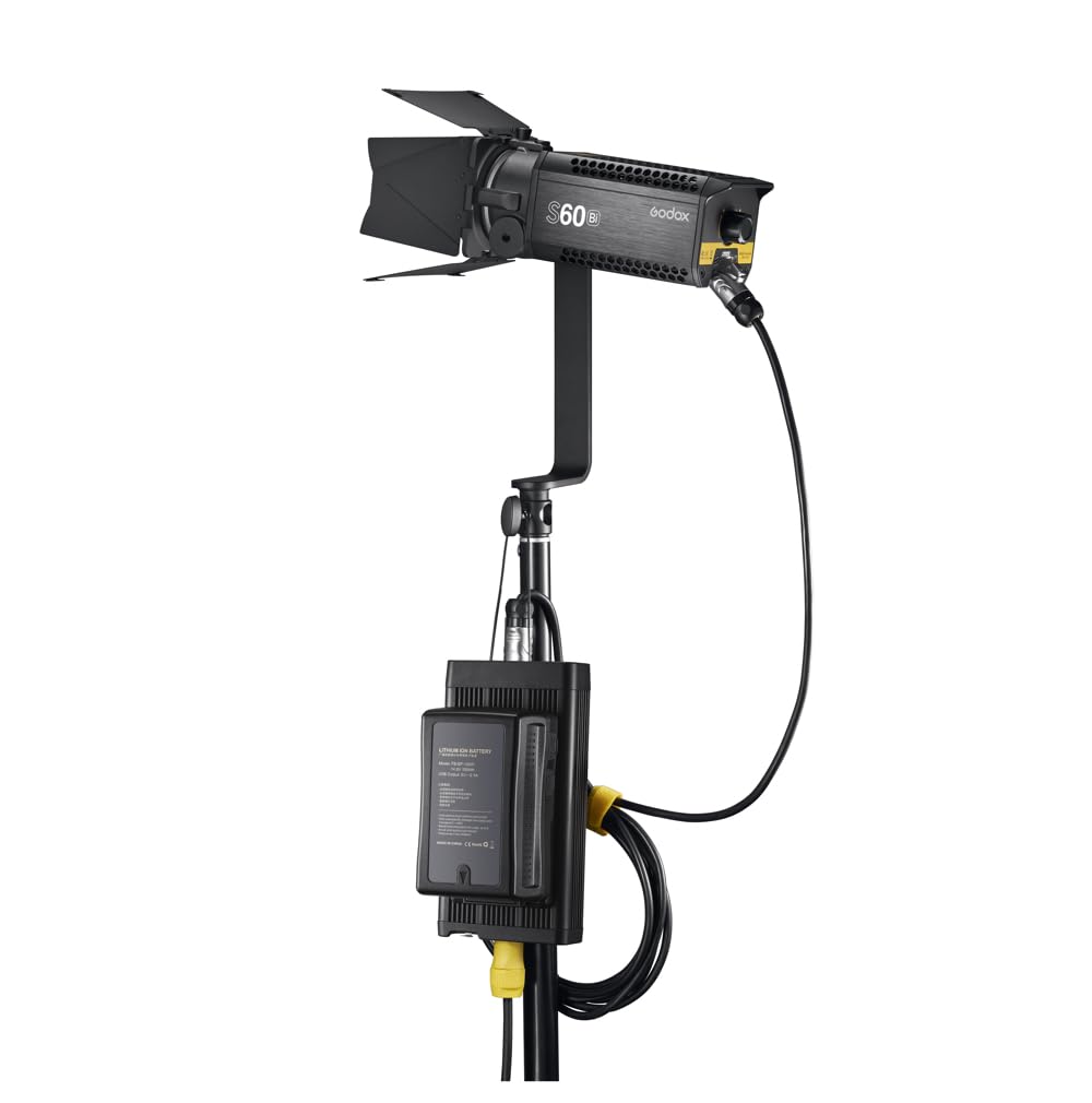 Godox S60Bi-D Kit de 3 Cabezales - 28000/6500K - 240V - Iluminación FX - Kit de Flash de Estudio para Profesionales - con Efectos de Color y Control de aplicación para un Uso Sencillo