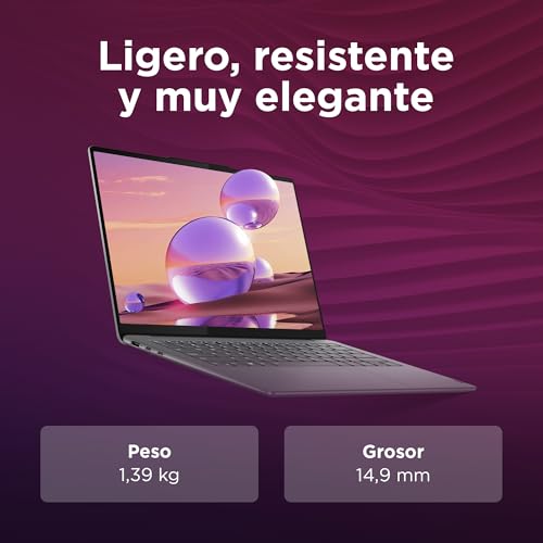 Lenovo Yoga Slim 7 Gen 9 – Ordenador Portátil IA 14'' WUXGA OLED (Intel Core Ultra 7 155H, Intel ARC Graphics, 32 GB RAM, 1 TB SSD, Wi-Fi 6E, Win 11 Home) Teclado QWERTY Español - Gris Luna