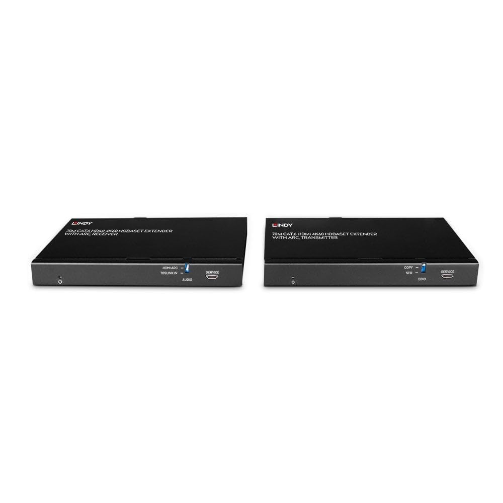 Lindy 38349 Extensor HDMI 4K60, audio, IR y RS-232 Cat.6 HDBaseT con ARC