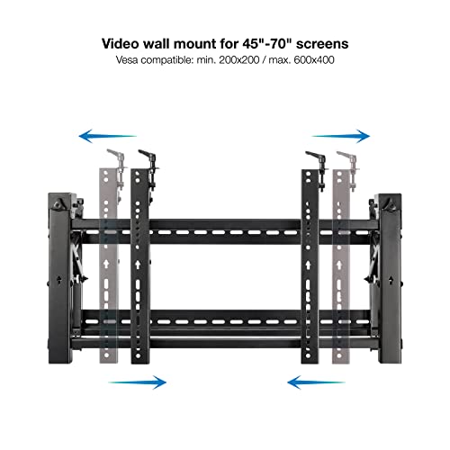 Monkey Ladder Soporte Video Wall de Pared para Pantalla 45”- 70”, Color Negro