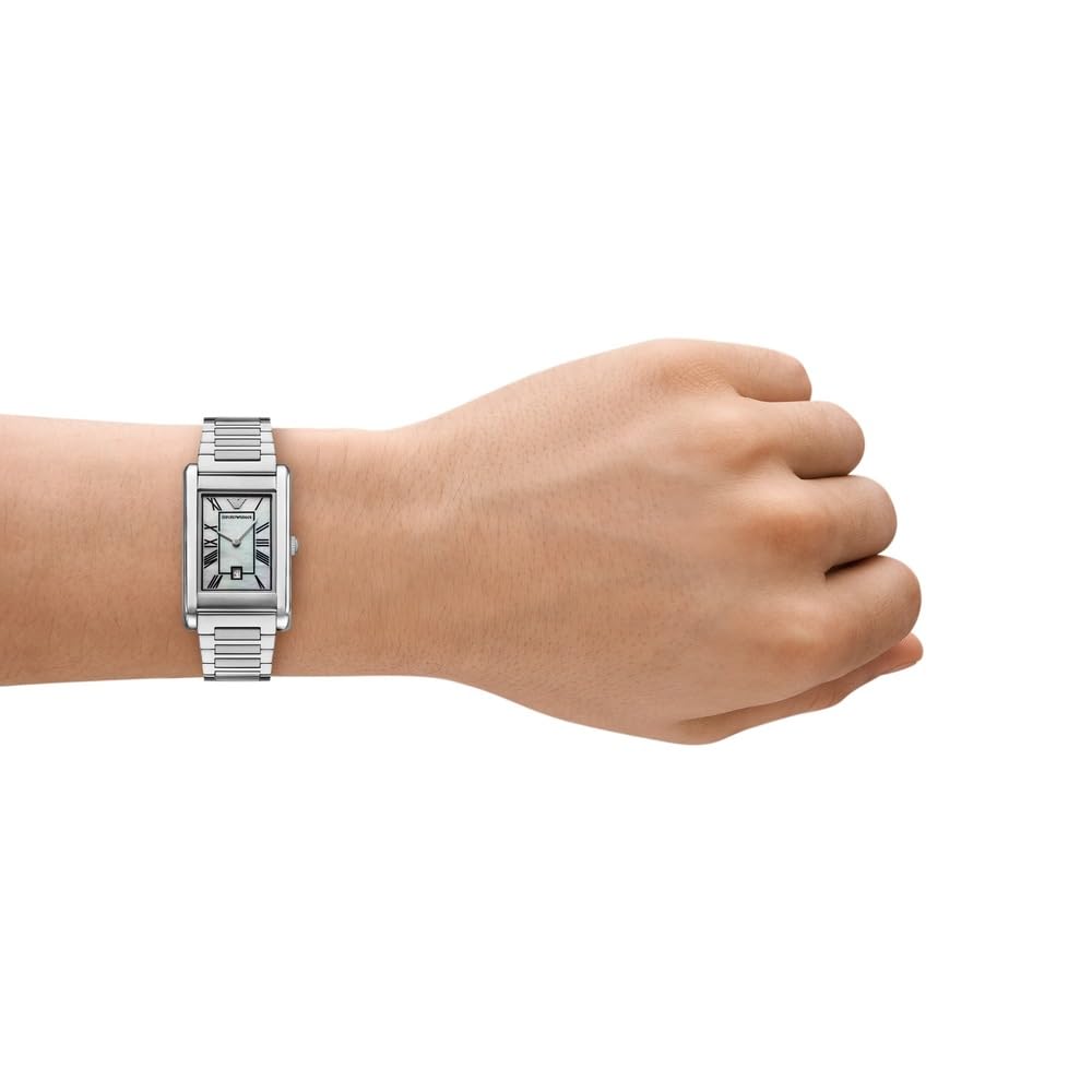 EMPORIO ARMANI Reloj Analógico para Hombres de Cuarzo con Correa en Acero Inoxidable AR11664