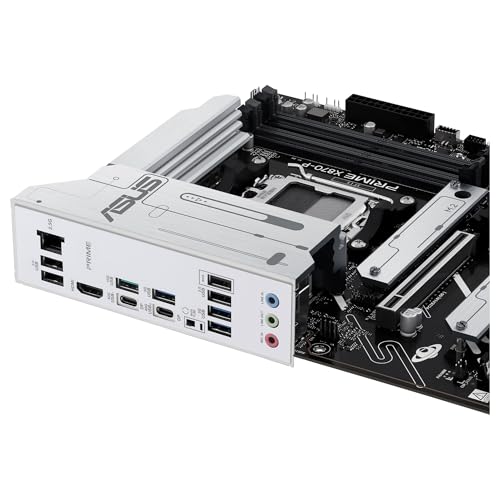 ASUS Prime X870-P - Placa Base AMD ATX, 14+2+1(80A) etapas de alimentación, PCIe 5.0 x16 Compatible con GPU de última generación, 4X M.2, DDR5, PCIe Q-Release
