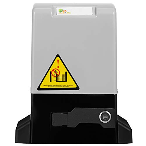 VEVOR Operador de Apertura de Puerta 600 kg Abridor Automático de Puerta Corrediza Control Remoto Más de 30 m, Cremallera Metálica 4 m Riel de Liberación Fotocélula Clave, Motor de Puerta Corredera