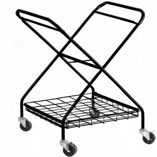 Artesa Verona - Carrito plegable para la colada con cesta, color negro