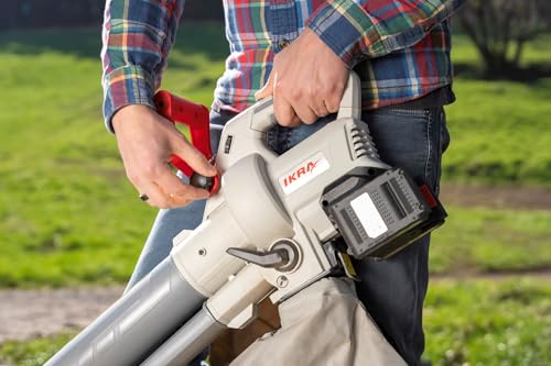 IKRA 3en1 Aspirador soplador a batería IALS 2-20 Incl. 2 baterías Recargables y Cargador rápido Doble