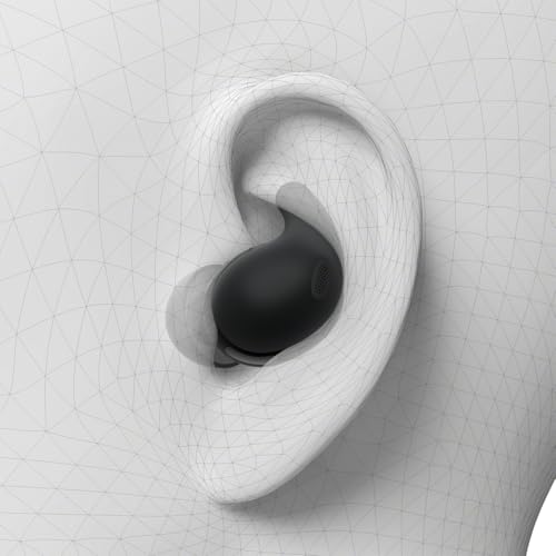 Sony LinkBuds Fit – Auriculares Bluetooth True Wireless con Noise Cancelling - Cómodos Todo el día, IPX4, Hi-Res Audio, Ambient Sound Mode, 21 h autonomía, conexión multipunto, iOS y Android - Negro