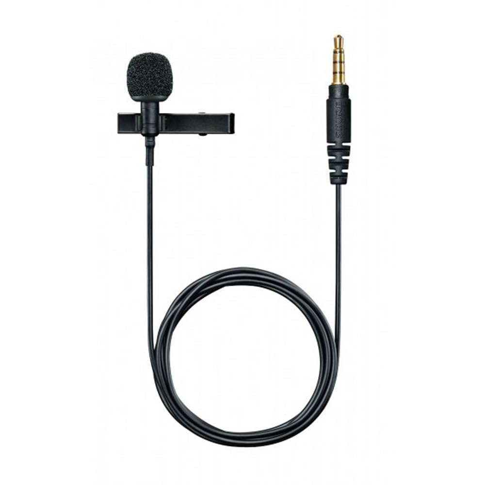 Shure MVL Micrófono Lavalier para iPhone y tableta - Clip externo en el micrófono de la solapa mini para grabación de video y vlogging con conector de 3.5 mm, parabrisas, soporte y bolsa de transporte