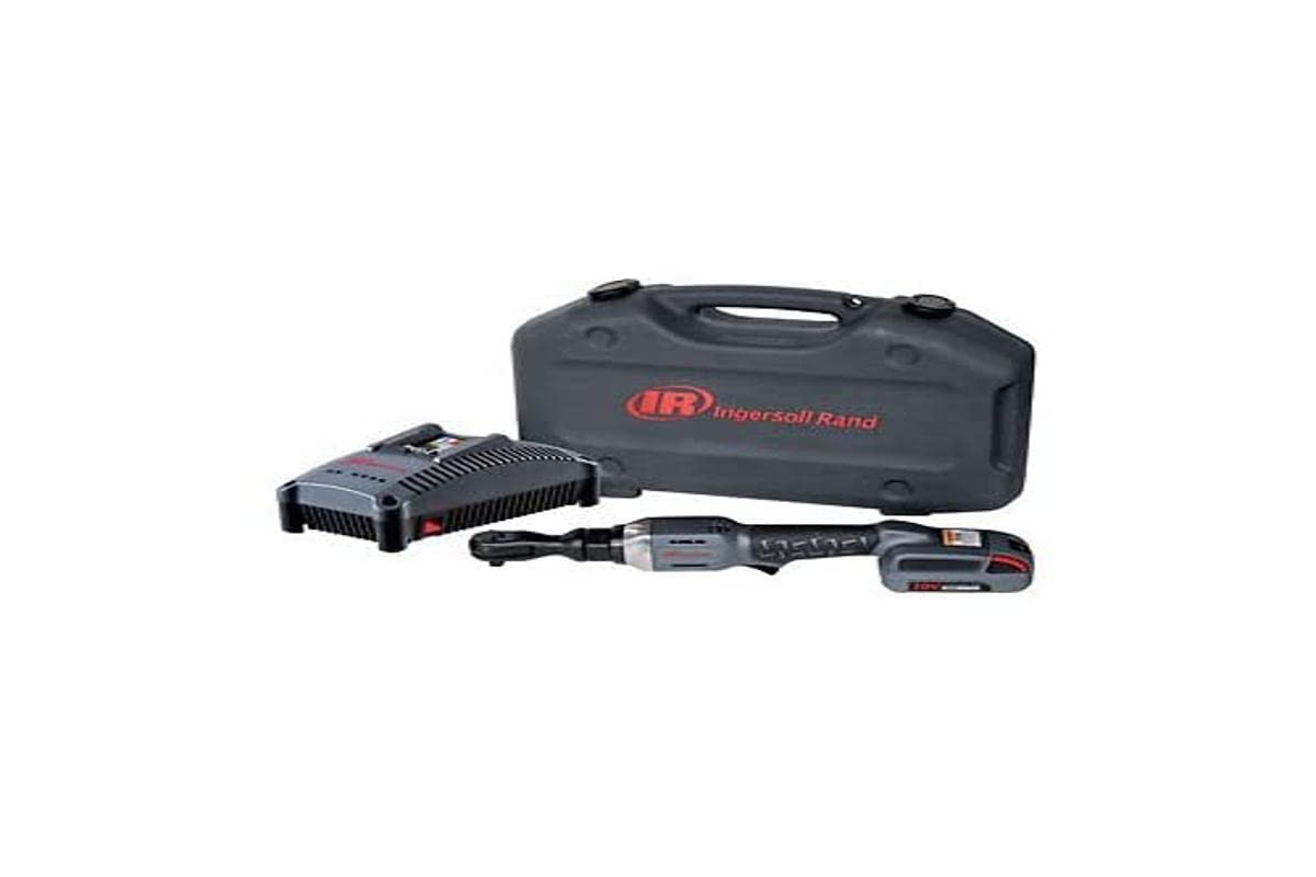 Ingersoll-Rand 3/8" 20 V Llave de Carraca Inalámbrica Potente R3130-K12-EU en Maletín Práctico, Juego de Llaves de Carraca Profesional con 1 Batería, 2.5 AH y Cargador en Maletín de Herramientas