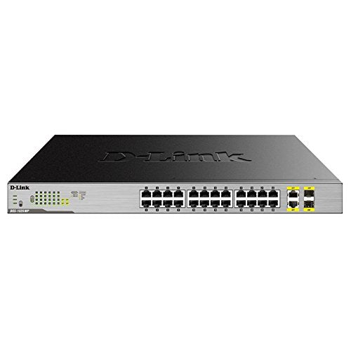 Switch 24 Puertos Gigabit PoE+ con 2 Puertos SFP, Ideal para Redes de Alta Capacidad y alimentación en Dispositivos como cámaras y Puntos de Acceso.