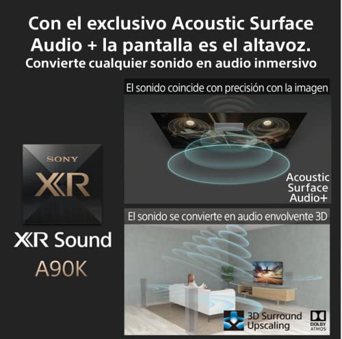 Sony OLED Master Series - 48A90K BRAVIA XR, TV 48 pulgadas, 4K HDR 120Hz y HDMI 2.1 óptimo para PS5, Smart TV (Google), Dolby Vision-Atmos, Pantalla Triluminos Pro