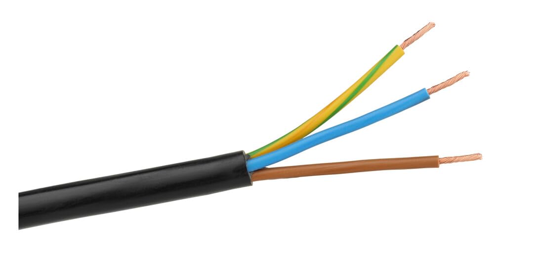 Cable de 100m de mangera acrílica 2x4mm negro, ideal para conexiones eléctricas y aplicaciones industriales.