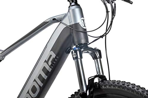 Moma Bikes Bicicleta Electrica, EMTB-27.5", Suspension Delantera, Shimano 24v, Frenos de Disco Hidraulicos, Bateria Integrada y extraíble Litio 48V 13Ah (Varias Tallas)