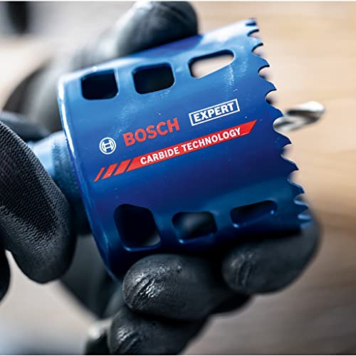 Bosch Professional 14x Set de sierras de corona Expert Tough Material (Accesorios Taladro de impacto rotativo), Gris, Ø 20-76 mm