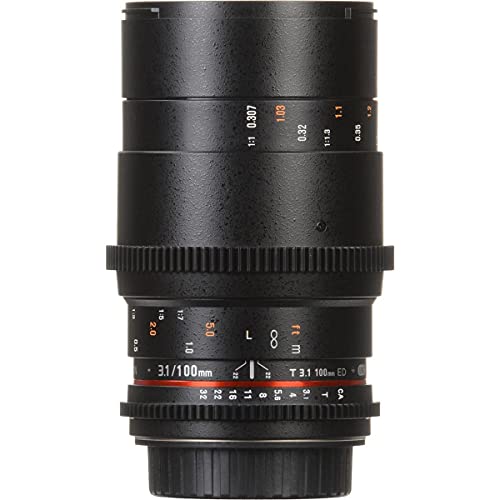 Rokinon Lente Macro T3.1 Cine DS de 100 mm para MFT