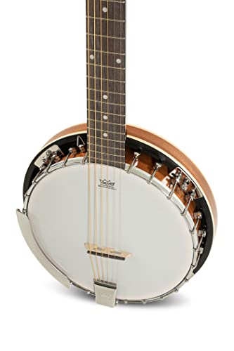 GEWA Banjo Premium 5 cuerdas con maletín y piel REMO