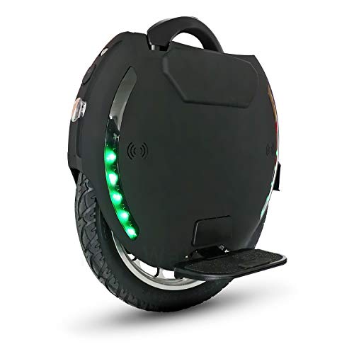 KINGSONG KS-18XL Monociclo Eléctrico, Adulto,Negro, Motor 2200W, Autonomía hasta 80km, Limitado a 25km/h, Neumático Hinchable 18", Altavoz y Bluetooth