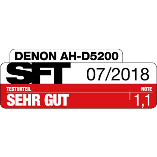 Denon AH-D5200 Marrón, Plata Supraaural Diadema Auricular - Auriculares (Supraaural, Diadema, Alámbrico, 5-40000 Hz, 3 m, Marrón, Plata)