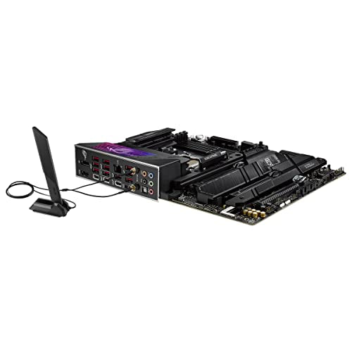 ASUS ROG Strix X670E-E Gaming - Placa Base ATX (AMD Ryzen AM5, VRM de 18 + 2 Fases, DDR5, 4 Ranuras M.2 con disipadores térmicos, PCIe 5.0, USB 3.2 Gen 2 x 2, AI Cooling II y Aura Sync)