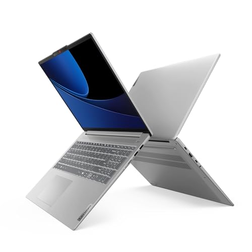 Lenovo IdeaPad Slim 5 Gen 9 Ordenador Portátil 16" 2K OLED (Intel Core Ultra 7 155H, 32GB RAM, 1TB SSD, Intel AI Boost, Wi-Fi 6E, Win 11 Home, Office de Prueba) Teclado QWERTY Español, Gris Claro