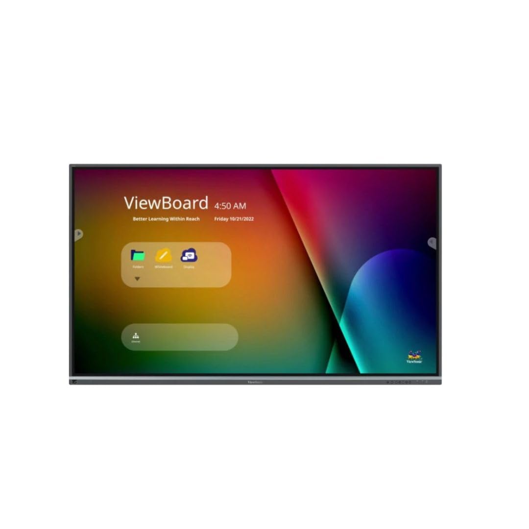 ViewSonic - Pantalla de 75 Pulgadas LFD Interact 4K UHD 20 PTS ViewBoard® 16:9 64 GB 450nit 8 ms 1200:1 178/178 3xHDMI 6 x USB-A USB Type-C 3xHp IFP7550-5F