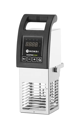 HENDI Sous vide mastervide, para cocinar alimentos en agua, para contenedores de hasta 56L, rango de temperatura: 5°C a 95°C, sous vide stick, 230V/2000W, 240x138x(H)364mm, PA, acero inoxidable