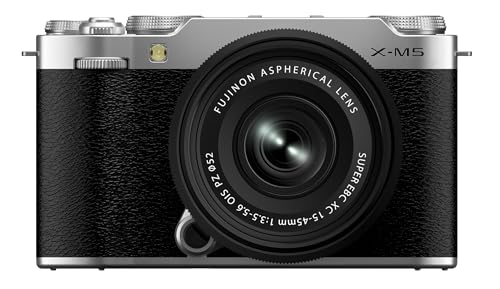 Fujifilm X-M5 Kit de Lentes de cámara Digital sin Espejo XC15-45mm F3.5-5.6 OIS PZ - Plata