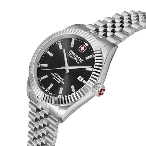 Swiss Military by Chrono Reloj Analógico para Hombres de Suizo automático con Correa en Acero Inoxidable SMWGL0002101