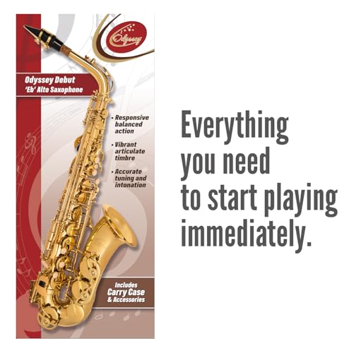 Odyssey OAS130 - Kit de saxofón alto, color dorado