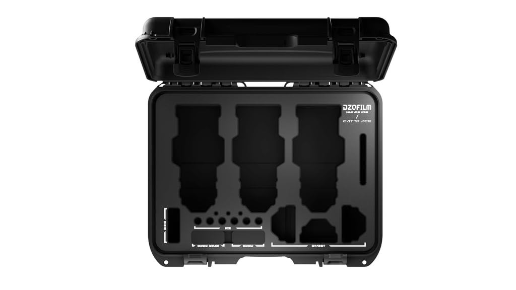 DZOFilm Estuche Duro para Catta Ace Zoom 3 Lens Kit (18-35/35-80/70-135)