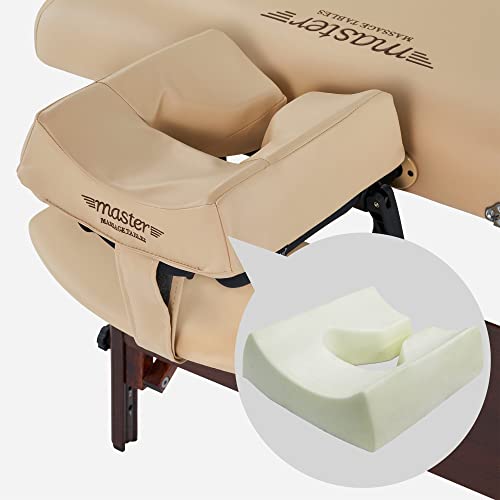 Master Massage Banco de Masaje portátil Plegable de Madera con cojín Musical y Altavoz, 76 cm