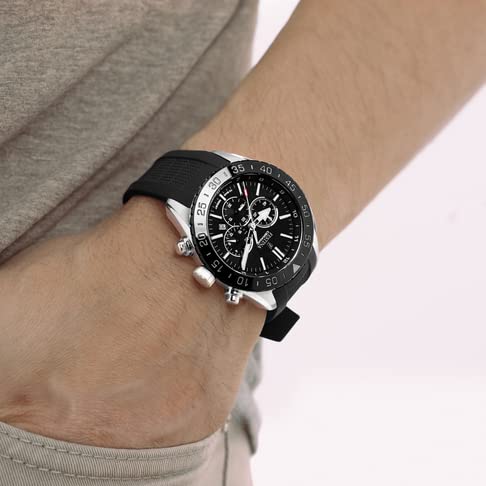 Reloj FESTINA para Hombre F20515/2 Ceramic Caja de Acero Inoxidable 316l Plateado Correa de Caucho Negro