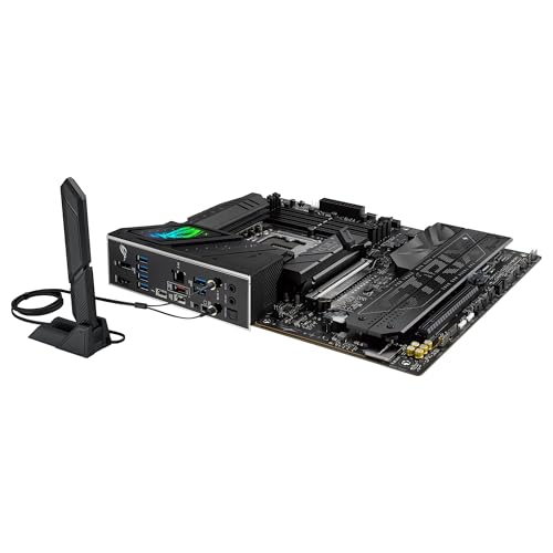 ASUS ROG Strix B860-F Gaming WiFi, Placa Base ATX, preparada para PCs con IA Avanzada, 16+1+2+1 etapas de Potencia, Ranuras DDR5, PCIe 5.0, Cuatro Ranuras M.2, WiFi 7, iluminación Aura Sync RGB