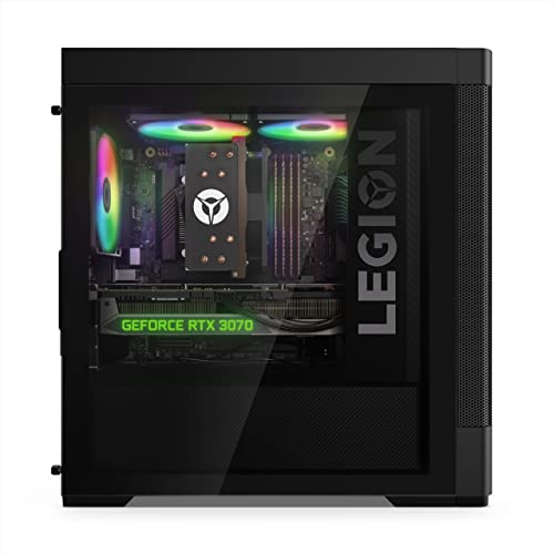 Lenovo Legion T5 Gen 7 - Ordenador de Sobremesa Gaming (Intel Core i7-12700F, 1TB SSD, RAM 16GB, NVIDIA GeForce RTX 3070-8GB, Sin Sistema Operativo) Negro - Teclado QWERTY Español