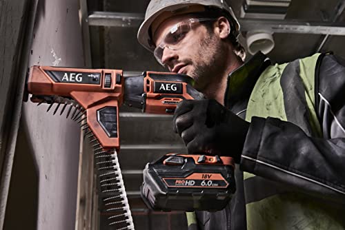 AEG - Atornillador Pladur 18V PRO18V Brushless (Sin Batería) - Receptor Hex ¼ con Cambio de Portapuntas sin Llave - Función Push Drive - Gran Confort de Trabajo - BTS18BL-0