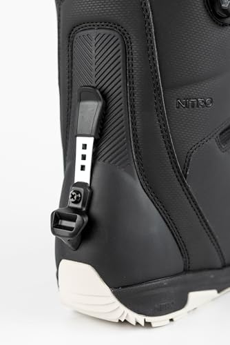 Nitro Darkseid Step On Boa Barco de Snowboard, Hombres, Negro, 25,5