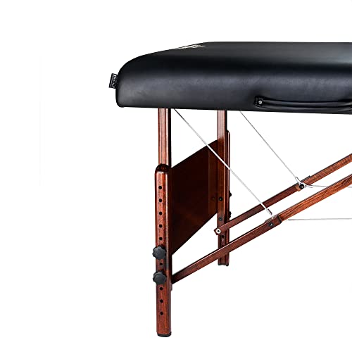 Master Massage Banco de Masaje portátil Plegable de Madera con cojín Musical y Altavoz, 76 cm