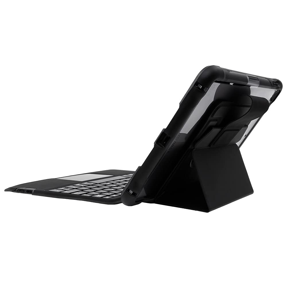 Otterbox Funda Teclado UnlmitED para iPad 10,2' (7.ª Gen / 8.ª Gen / 9.ª Gen), Resistente a caídas, con Teclado ESPAÑOL, Testeada con los Estándares Militares, Negro/Transparente, Sin Pack Retail