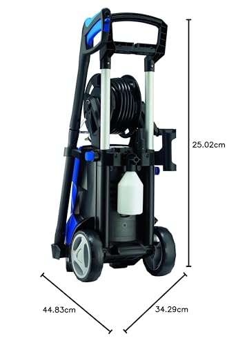 Nilfisk Hidrolimpiadora de Alta Presión E 145 Bares + Pulverizador de Espuma + Limpiador de Patios + Cepillo (2100 W)