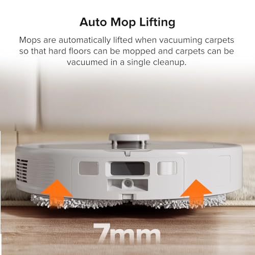 roborock Qrevo Robot Aspirador y fregasuelos, Funciones Automáticas de Vaciado, Lavado, Secado, Limpieza de la Base y Autorrellenado, Mapeo 3D, Potencia de succión de 5500 Pa Aspirador Robot